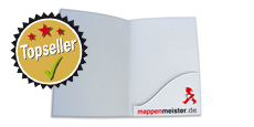 Mappen mit geklebten Taschen